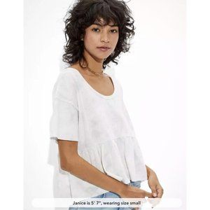 American Eagle Tie Dye Babydoll Cotton Tee
